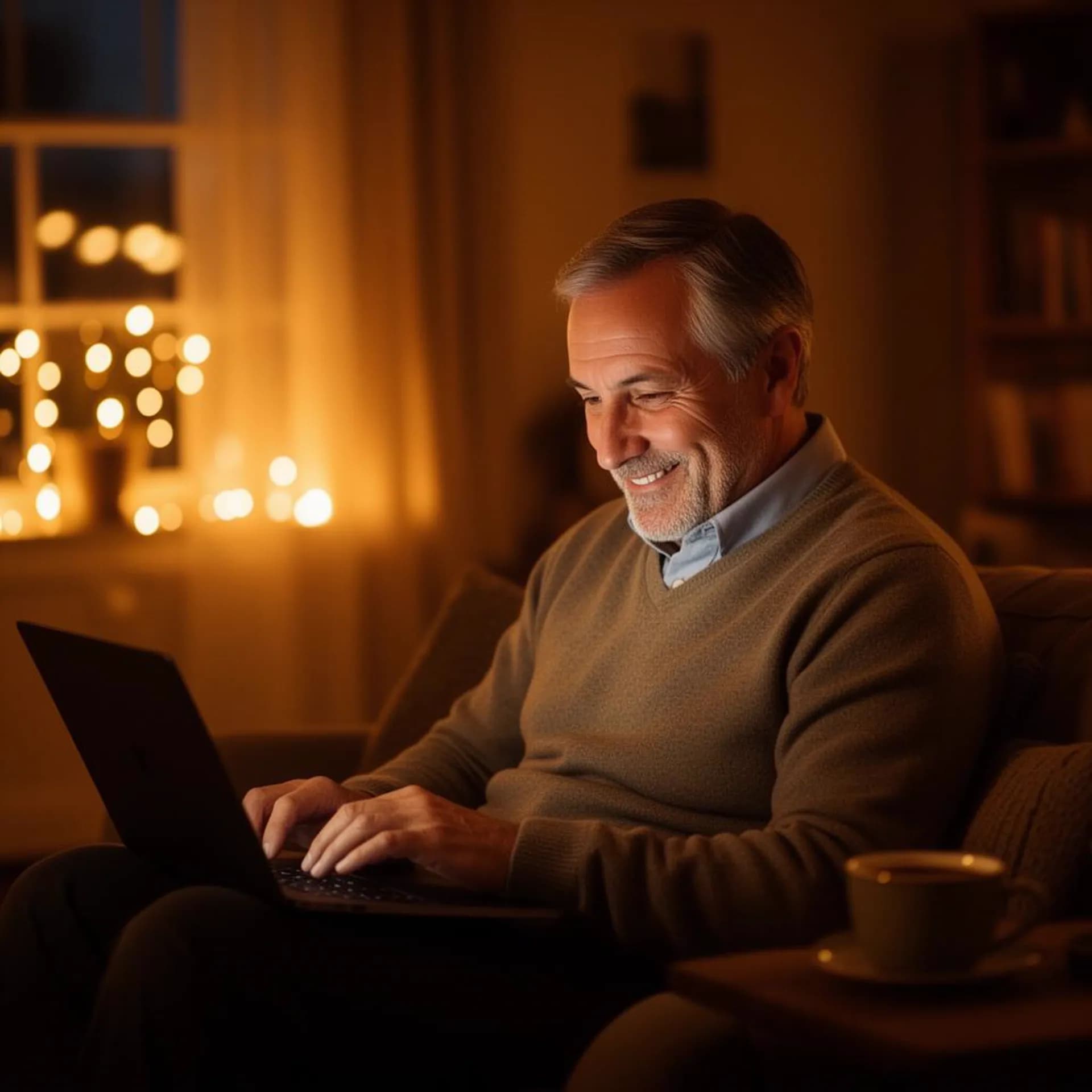A warm evening at home